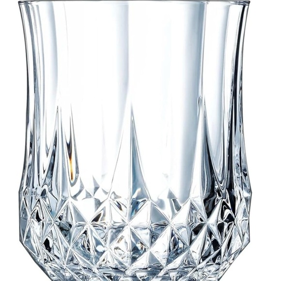 Cristal d’Arques Longchamp Whiskey Glasses 10.8 Oz. Crystal Tumblers Set Of 2 - Picture 3 of 5
